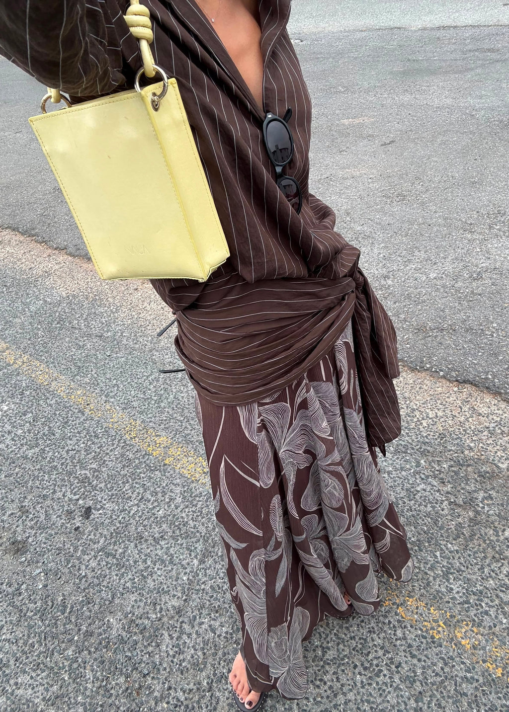 ODESA COFFEE LONG SKIRT