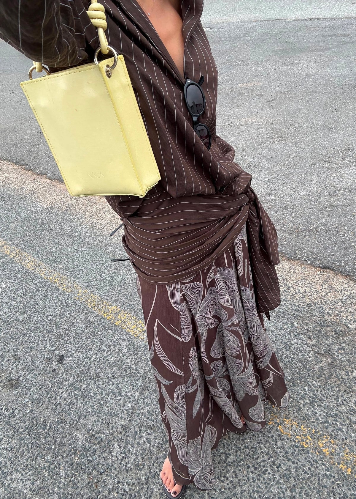 ODESA COFFEE LONG SKIRT