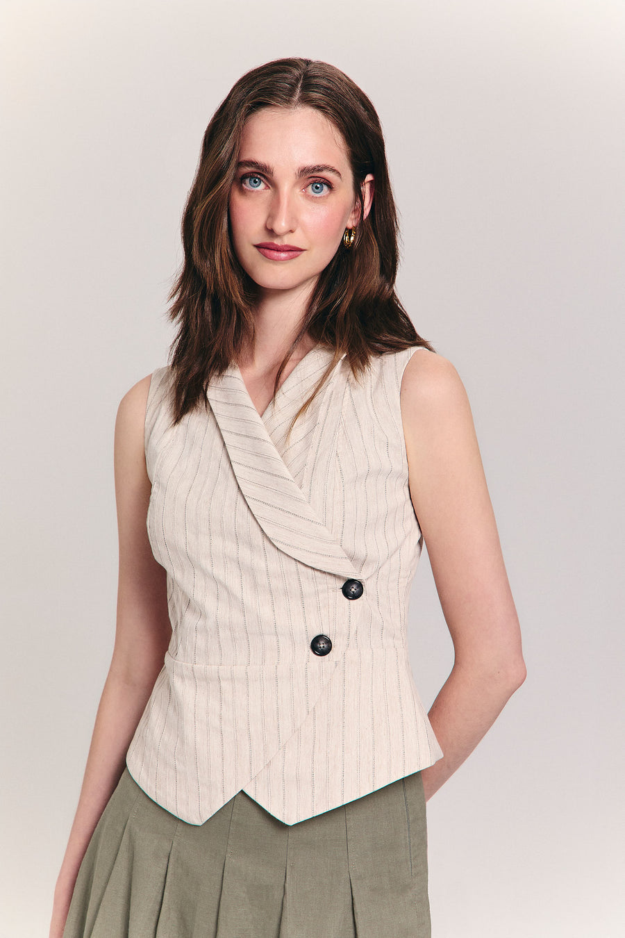 SONTAG OLIVE LONG SKIRT
