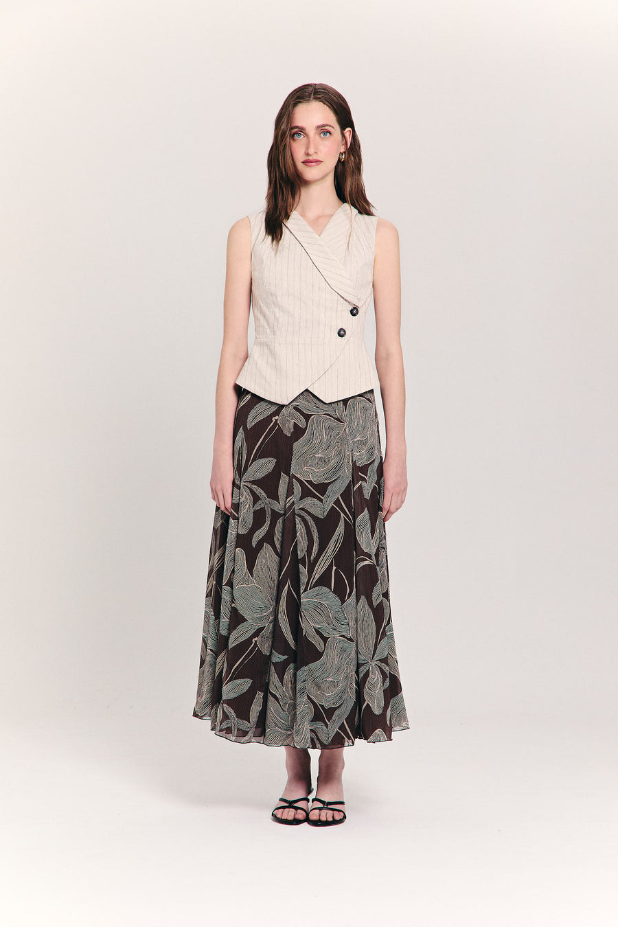 ODESA COFFEE LONG SKIRT