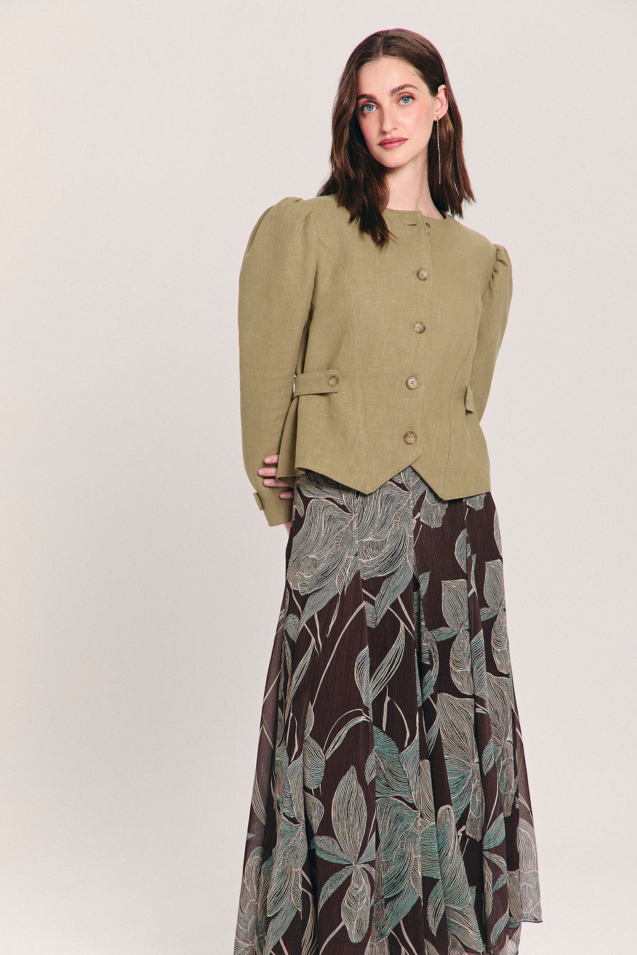 ODESA COFFEE LONG SKIRT