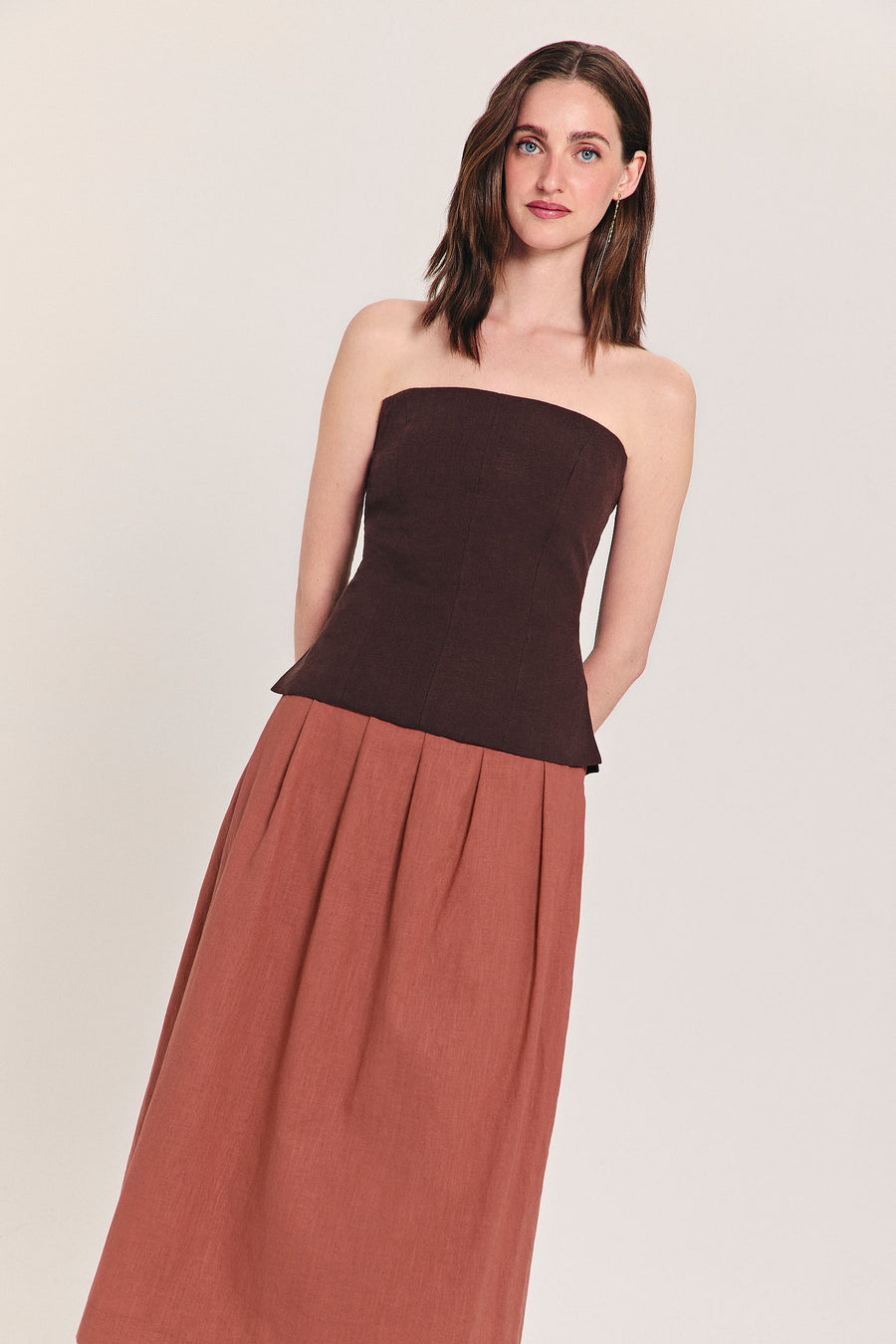 SONTAG TERRACOTTA LONG SKIRT