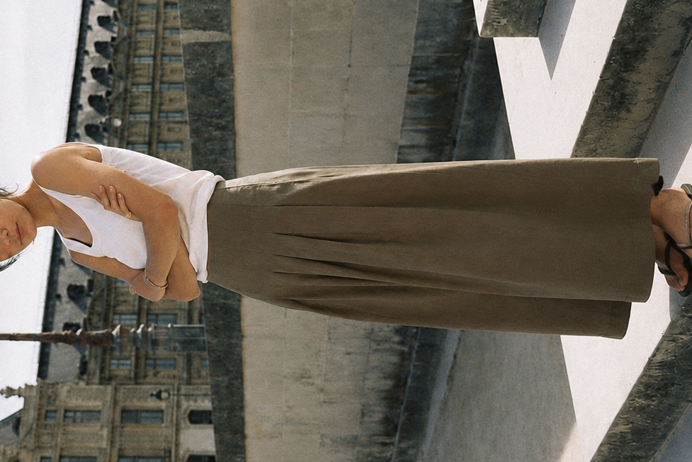 SONTAG OLIVE LONG SKIRT