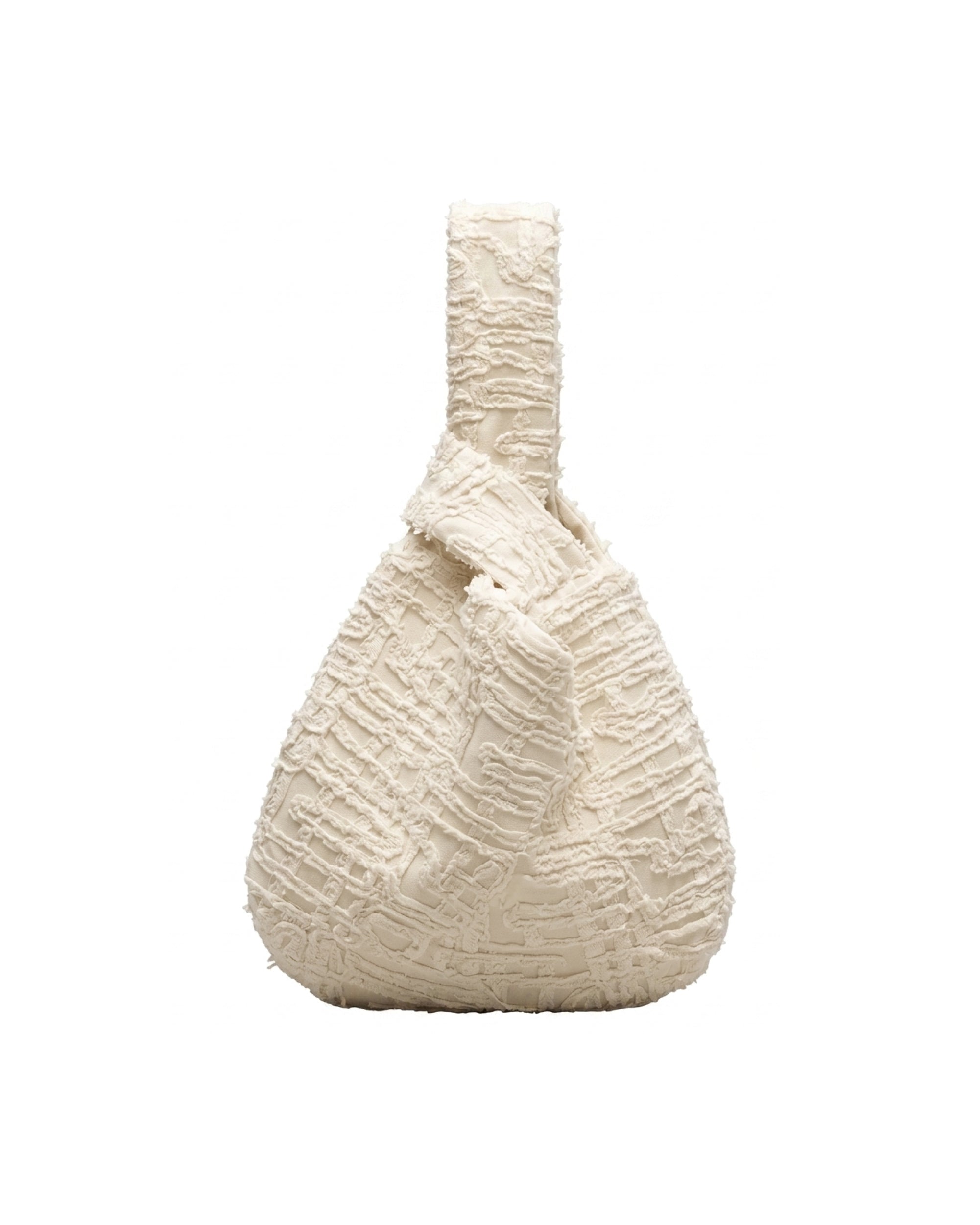 Bolso cruzado asimétrico de tejido texturizado