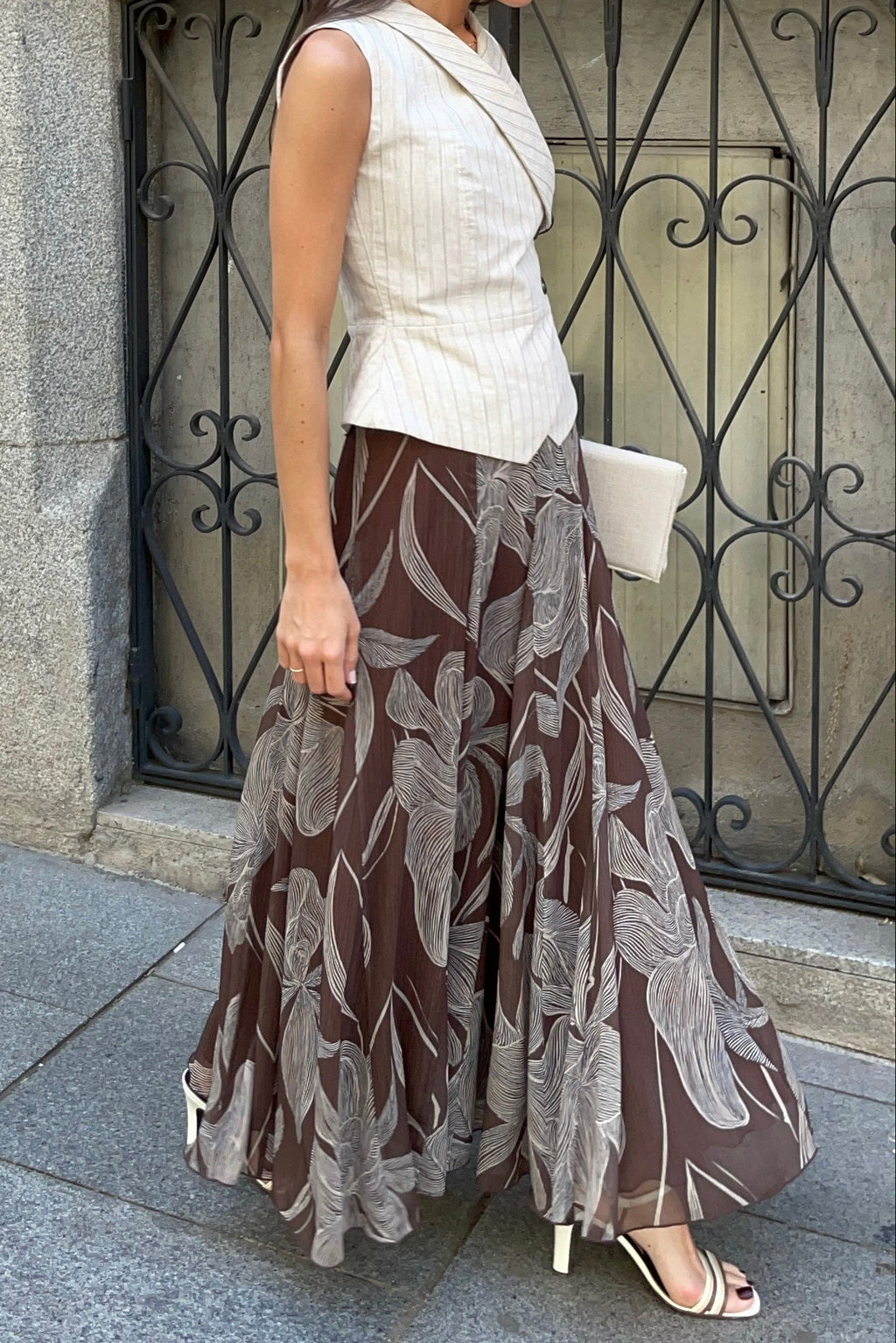 ODESA COFFEE LONG SKIRT